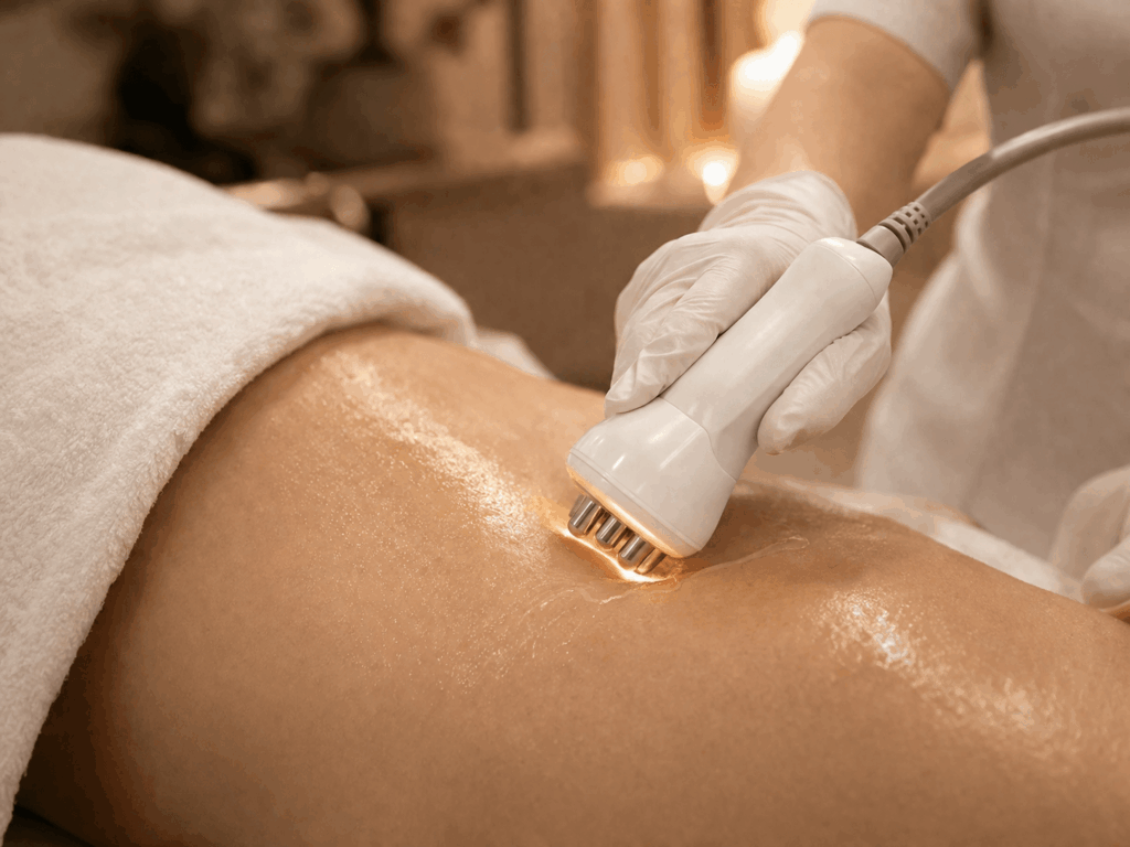 Radio frequency RF skin tightening treatment for collagen stimulation at Viva Wellness Chermside