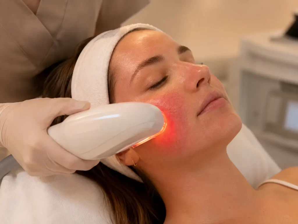 Rosacea-prone skin calming protocol for redness reduction at Viva Wellness Chermside Brisbane